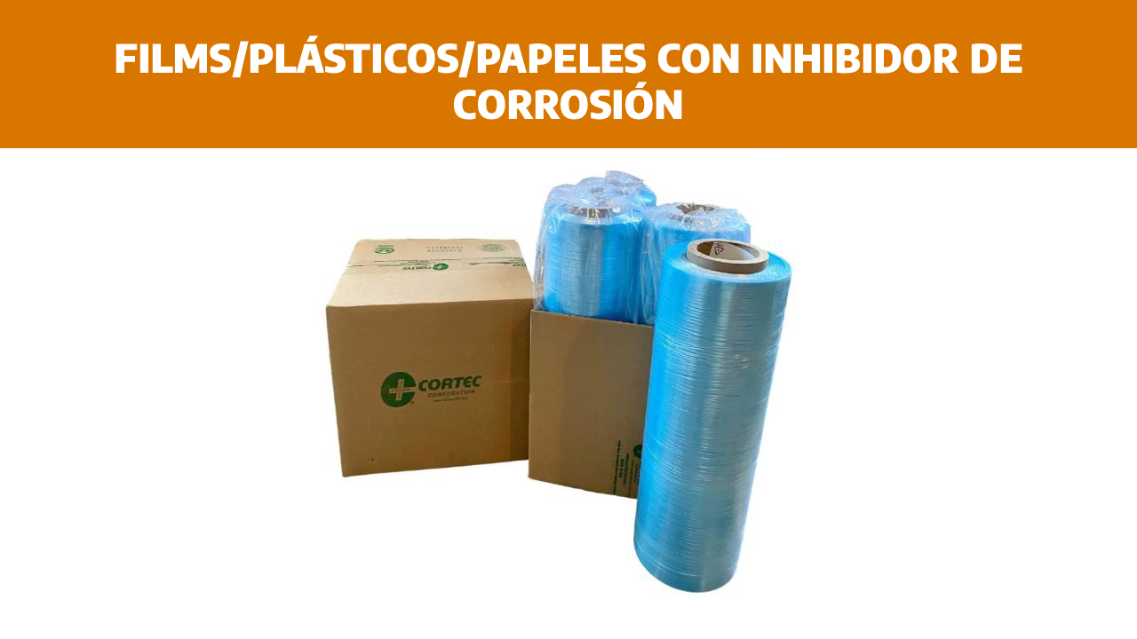Films/Plásticos/Papeles con inhibidor de corrosión