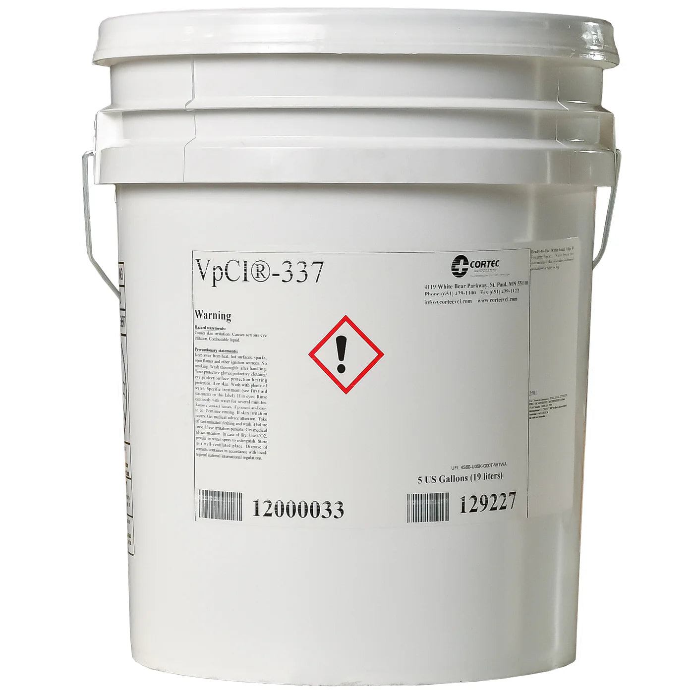 Inhibidor de corrosión líquido concentrado y de base acuosa VpCI-337 CORTEC