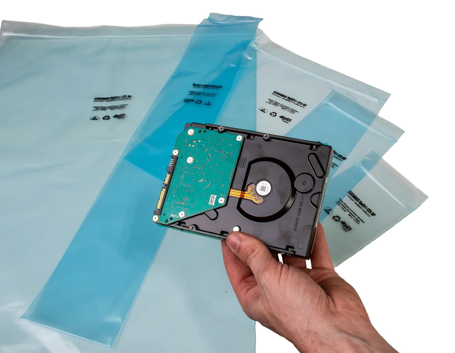 Film de embalaje multifuncional de alto rendimiento EcoSonic® VpCI®-125  10"x12" 3 mil CORTEC