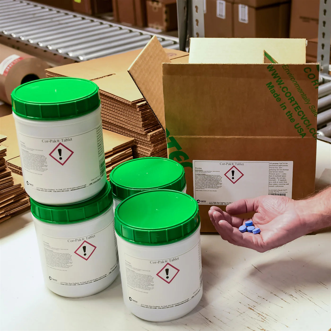 Tableta inhibidora de corrosión Cor-Pak CORTEC