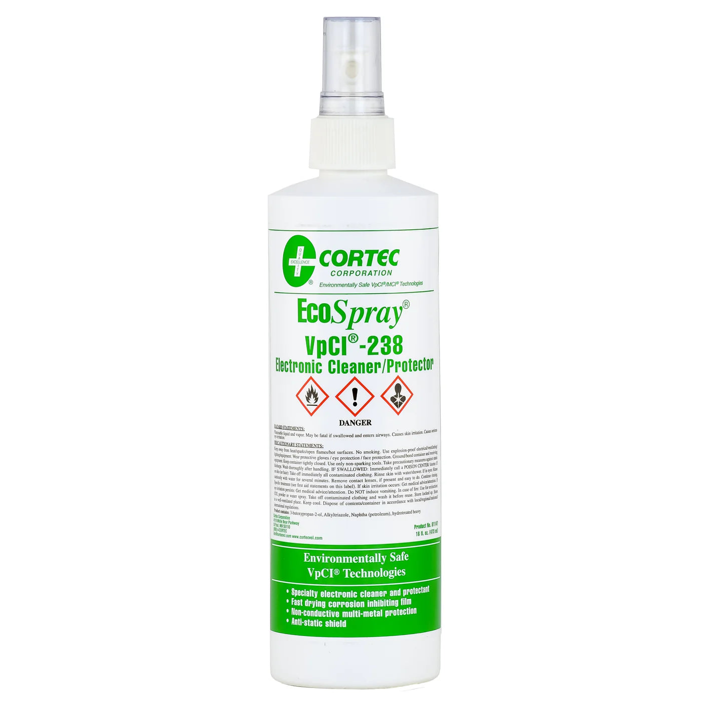 Limpiador y protector electrónico ECOSpray-238 CORTEC